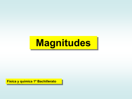 Magnitudes  - Recursos para la Física y Química