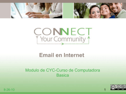 Email en Internet - Connect Your Community 2.0