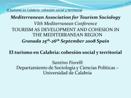 El turismo en Calabria: cohesión social y territorial