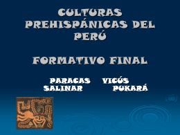 culturas prehispánicas del perú formativo final