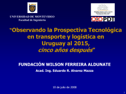 Presentacion Final PT 2015 - Fundación para la Democracia Wilson