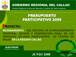 proyecto - Gobierno Regional del Callao