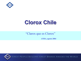 Clorox Chile Creando Valor en la Categoría de Cloro