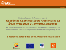 Conflictos Areas Protegidas Territorios Indígenas