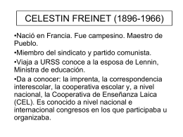 CELESTIN FREINET (1896-1966)