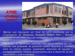 Presentació AYNE Perú