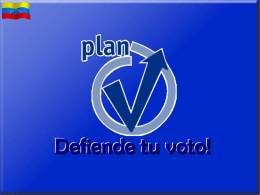 plan "v" de la victoria - defensa al voto
