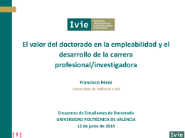 Presentación de PowerPoint - Universidad Politécnica de Valencia