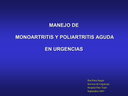 Oligoartritis y Poliartritis