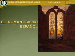 EL ROMANTICISMO - Prof.ssa Berardi Eugenia