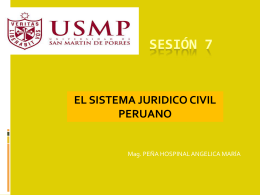 el sistema juridico civil peruano