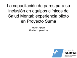 Proyecto SUMA Buenos Aires. Argentina