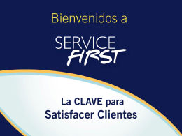 Welcome to Service First - customer service training customer