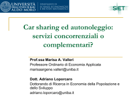 Car sharing ed autonoleggio: servizi concorrenziali o