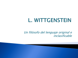 l.wittgenstein y su filosofia del lenguaje