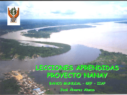 Lecciones Aprendidas del Proyecto Nanay
