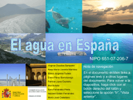 El agua en España - Ministerio de Educación, Cultura y Deporte