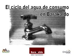 Ciclo del agua de consumo en Barakaldo