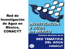 Red de Investigación de Agua en México, CONACYT