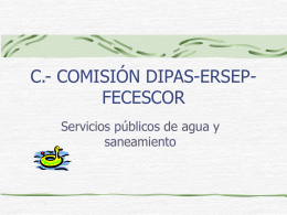 comisión dipas-ersep-fecescor servicio publico del agua