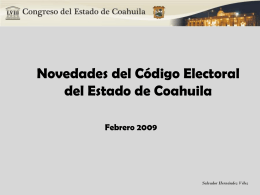 Nuevo Código Coahuila
