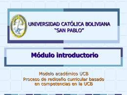 Módulo y rediseño UCB File - Postgrado Universidad Católica