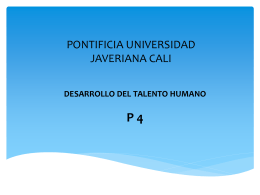 Presentación de PowerPoint - Pontificia Universidad Javeriana, Cali