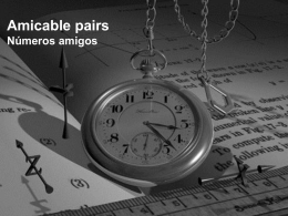 Amicable Pairs