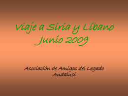 Diapositiva 1 - Asociación Amigos del Legado Andalusí