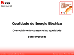 Qualidade da Energia Eléctrica - O envolvimento