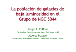 La población de galaxias de baja luminosidad en el Grupo de NGC