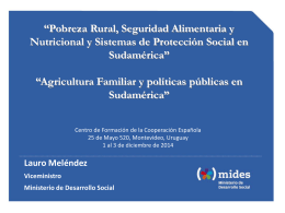 Agricultura Familiar y políticas públicas en Sudamérica