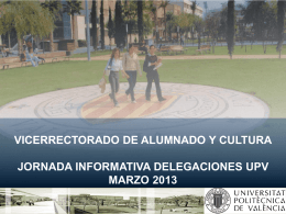 Sin título de diapositiva - Universidad Politécnica de Valencia