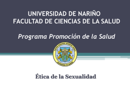 Ética de la Sexualidad - Programa Promoción de la Salud