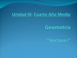 Unidad 3, Geometria Vectores