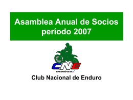 Asamblea Anual de Socios 2007 - CNE | Club Nacional de motos