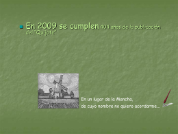 2005 400º Aniversario de la publicación del “Quijote”