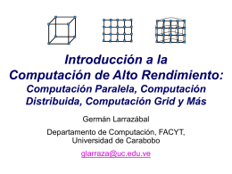Computación Paralela - Universidad de Carabobo
