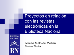 presentación - Biblioteca Nacional de España
