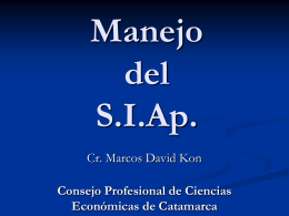 SIAp. - Consejo Profesional de Ciencias Económicas
