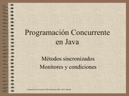Programación Concurrente en Java