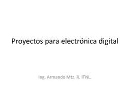 Proyectos para electrónica digital
