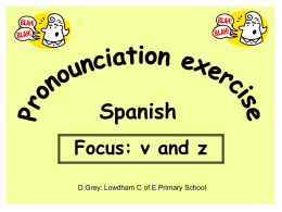 Pronounciation exercise - Lowdham Primary School