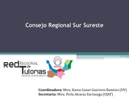 Consejo Regional Sur Sureste Primera Sesión