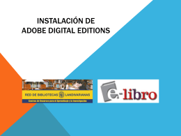Instalación de adobe digital editions