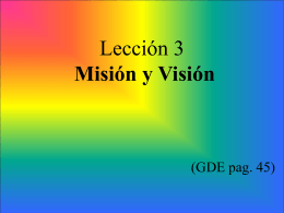 Misión y Visión - Escuela Teologica Misional & Ministerial