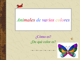 PowerPoint"Animales de varios colores"