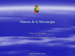 Historia de la Microscopía - Docencia
