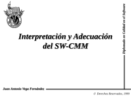 Interpretación y Adecuación del SW-CMM