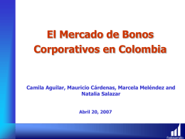 El Mercado de Bonos Corporativos en Colombia